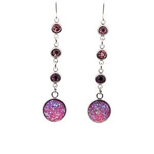 Pink Crystal Earrings